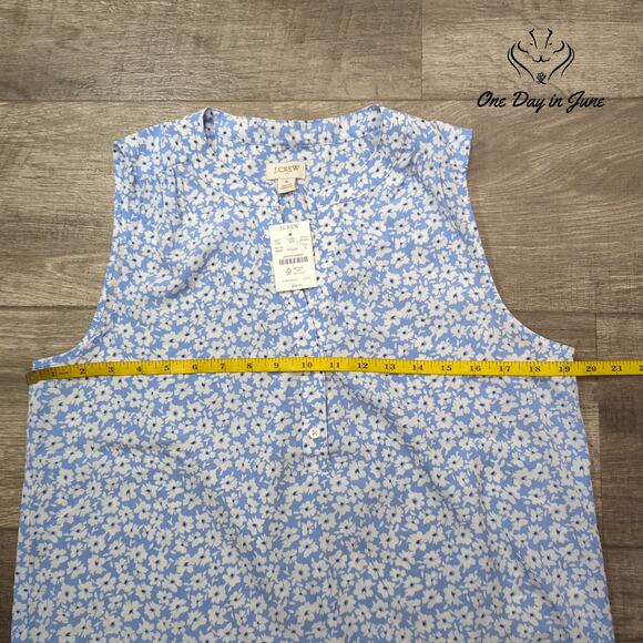 J.Crew Floral Button Front Tank Top Size S - Picture 3 of 5